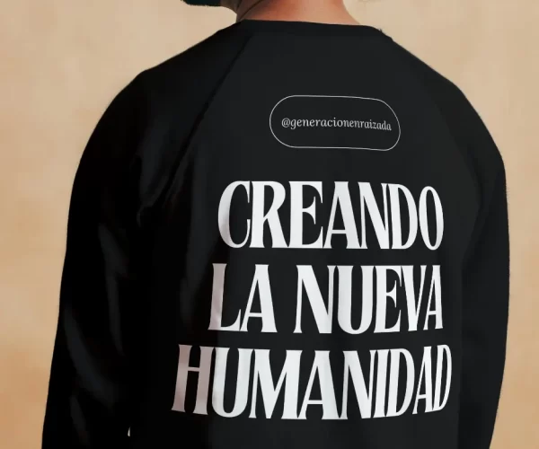 SWEATER LOGO MONOCROMATOMATICO GENERACION ENRAIZADA 2